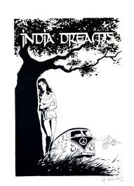 Jean-François Charles - Couv. India Dreams  T3 TL À l'ombre des bougainvillées - Couverture originale