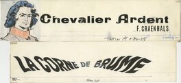 François Craenhals - Bandeau-Titre pour Chevalier Ardent - Original Illustration