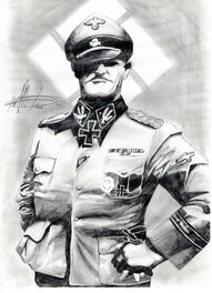 Pascal Pelletier - Officier allemand Ww2 - Illustration originale