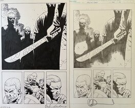 Charlie Adlard - The Walking Dead - Issue 143 Page 18 USA ,tome 24 opportunites ,FR page:112 - Planche originale