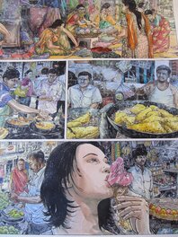 Eric Liberge - Sabine dans les rues de New Delhi - Comic Strip