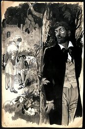 Jijé - Le Comte de Monte Christo - le Moustique  - très grand dessin - Illustration originale