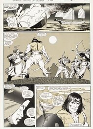 John Buscema - Savage Sword of Conan - Skull on the seas - #190 - p9 - Planche originale