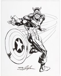 Neal Adams - Captain America - Illustration originale