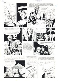 Eduardo Risso - Eduardo Risso planche à l'encre + mise en couleur - Comic Strip