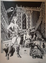 Guiseppe Candita - Brooklyn catwoman - Illustration originale