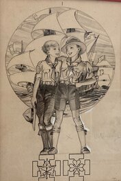 Pierre Joubert - Scouts - Illustration originale