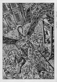 Original Illustration - ''Alas sobre la guillotina'' Insania-Tenebris