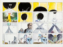 Moebius - Dune storyboard #5 - Planche originale