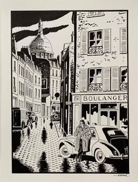 François Ravard - Nestor Burma... Montmartre - Illustration originale