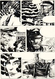 Enrique Breccia - Breccia Enrique, Indico Jim, La diosa tiburón, chapitre 2, planche n°2, 1989. - Comic Strip