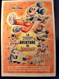Claude Marin - La 2000 ème aventure de Mickey - Claude Marin- Disney - Planche originale