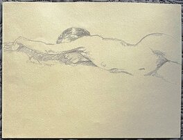 William Stout - Stout - Pencil drawing Nude - Planche originale