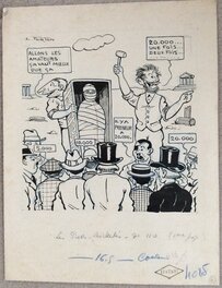 Louis Forton - Couverture du journal l’EPATANT pour les Pieds Nickeles par Louis Forton - Planche originale