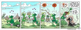 Yves Chagnaud - Strip 80 de Nabuchodinosaure (Mise en couleur) - Œuvre originale