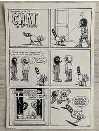 Gilbert Shelton - Les aventures du chat de Fat Freddy - Planche originale