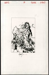 Michael Turner - Witchblade #19 : Prehistoric - Illustration originale