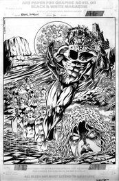 Gary Barker - Marvel Swimsuit Special #2 P17 : Morbius - Illustration originale