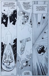 Planche originale - Mitton, Le Surfer d'Argent, La porte étroite, 2e épisode, planche n°6, Nova#26, 1980.