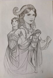Laurent Paturaud - Mata Hari - Original Illustration