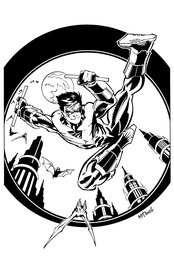 Scott McDaniel - Scott McDaniel Nightwing - Illustration originale