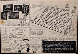 Eddy Paape - 1958 - Le coin des dégourdis, n°274 - Planche originale