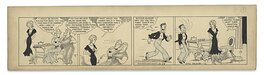 Chic Young - Blondie Daily strip "For the Count of Nine", 24 octobre 1932 - Planche originale