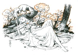 Roberto Ricci - Into the forest - Illustration originale
