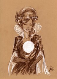 Djief - La Magicienne - Illustration originale