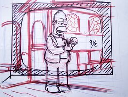 Matt Groening - Simpsons - Original art