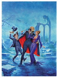 Couverture originale - Couverture originale Aspic, détectives de l'étrange #4 - Vaudeville chez les Vampires