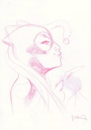Simone Di Meo - Catwoman par Di Meo - Illustration originale