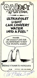 Will Eisner - Odd Fact - Water into fuel - Planche originale