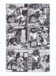 Julie Doucet - Dirty Plotte #5 page by Julie Doucet - Monkey and the Living Dead (Not Work Safe!) - Planche originale