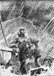 Riff Reb's - Capitaine dans la tempête - Illustration originale