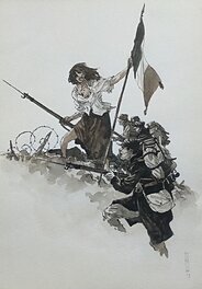 Maël - Notre mère la guerre - Illustration originale