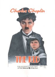 Mark Raats - Mark raats Charlie Chaplin The Kid - Illustration originale