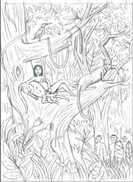 Loustal - Queen of the Jungle by Loustal - Illustration originale