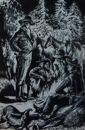 Pierre Noël - Le Testament de Winnetou - Illustration originale