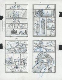 Murphy Sean - Batman: Curse of the White Knight, storyboard issue 5, page 13 à 16 - Original art