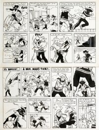 Tibet - Tibet - Pat Rick et Mass Tick - El Mocco le terrible - 1955 - Planche 28 - Comic Strip