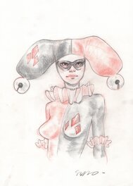 Sara Pichelli - Harley Quinn - Illustration originale