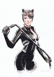 Ester Punzano - Catwoman par Punzano - Illustration originale