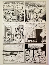 Robert Hugues - TIM L'AUDACE  n°33 LES SAUVEURS DU CIEL  planche originale - Comic Strip