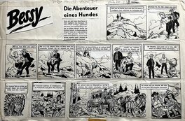 Karel Verschuere - Bessy Nr 33 - DE VOORSPELLING - Vandersteen 1960 - Illustration originale