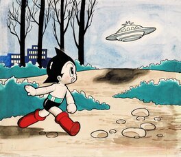 Osamu Tezuka - Astro Boy by Osamu Tezuka / Published � Koide Nobuyasha 鉄腕アトム Tetsuwan Atomu Atom - Planche originale