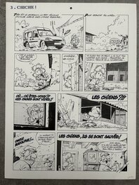 Pierre Seron - Seron - les Petits hommes - Planche originale 3 - Chiche - T. 40 - Comic Strip