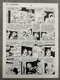 Pierre Seron - Seron - les Petits hommes - Planche originale 31 - Chiche - T. 40 - Comic Strip