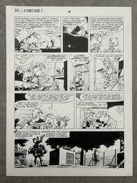 Pierre Seron - Seron - les Petits hommes - Planche originale 33 - Chiche - T. 40 - Comic Strip