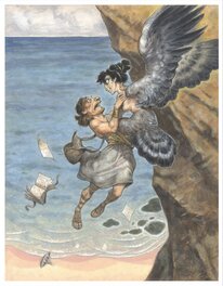 Peter De Sève - Harpy "The naturalist" - Illustration originale
